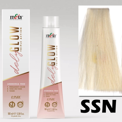 DELYGLOW SSN (12.0) 100ml superrozjaśniający  naturalny  blond kolor do włosów bez amoniaku 3 w 1